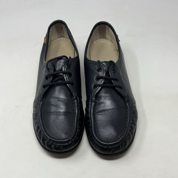 SAS Siesta Shoes Womens 10 M Blue Leather Lace Up Casual Comfort Granny Nurse - Picture 6 of 16